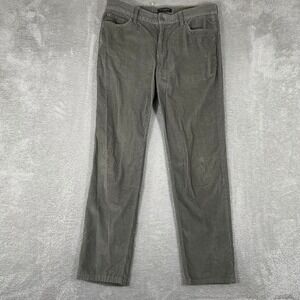 Banana Republic Traveler Corduroy Pants Mens 33x32 Green Slim Fit